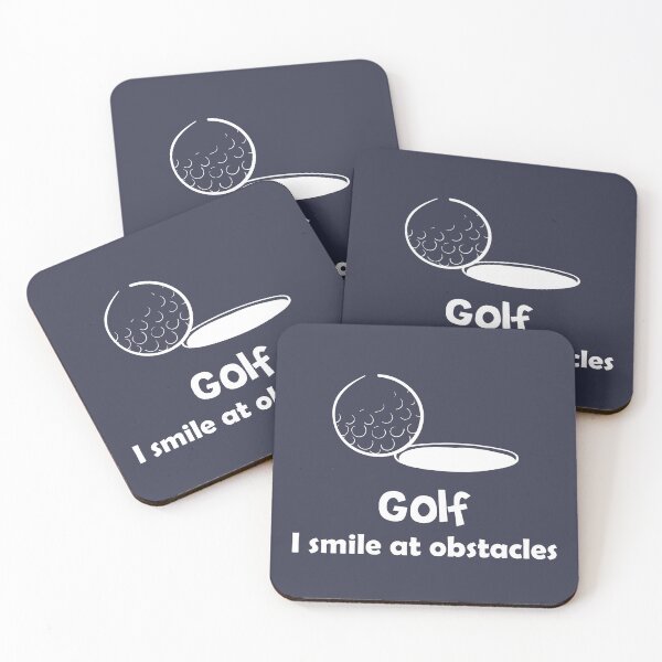 Item preview, I smile at obstacles, Golf Quote, Golf lovers,  Awesome gift for your friends and family designed and sold by abdelhak2005.
