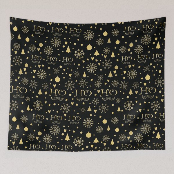 Item preview, Patrón de cita de Ho Ho Ho Santa designed and sold by TeeBeesDesign.