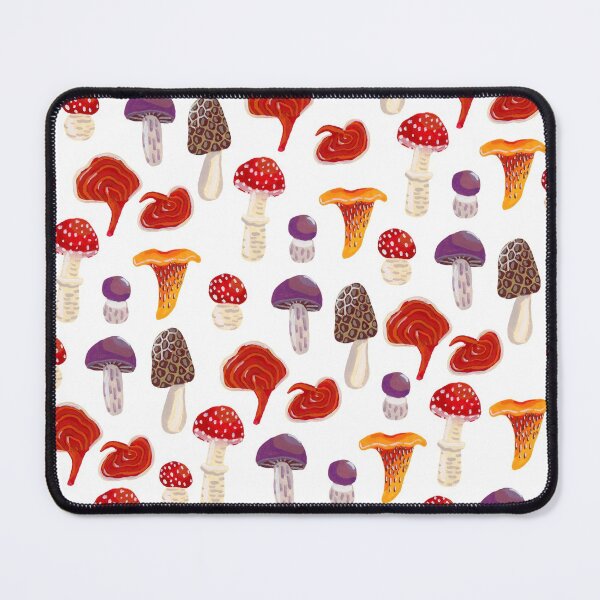 Item preview, Mushrooms in Gouache Pattern designed and sold by paintedpansy.