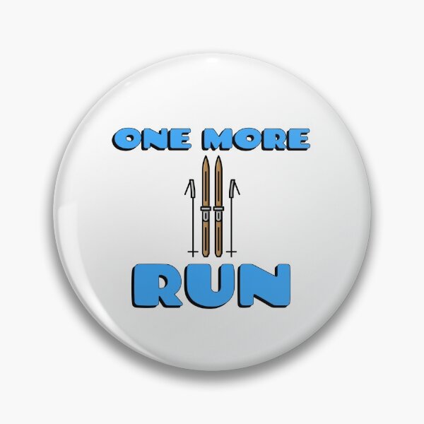 Item preview, One More Run skiing design designed and sold by Cardinal Designs.