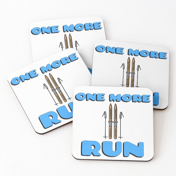 Item preview, One More Run skiing design designed and sold by Cardinal Designs.