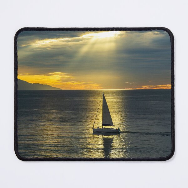 Sailboat in a Sunbeam Mouse Pad