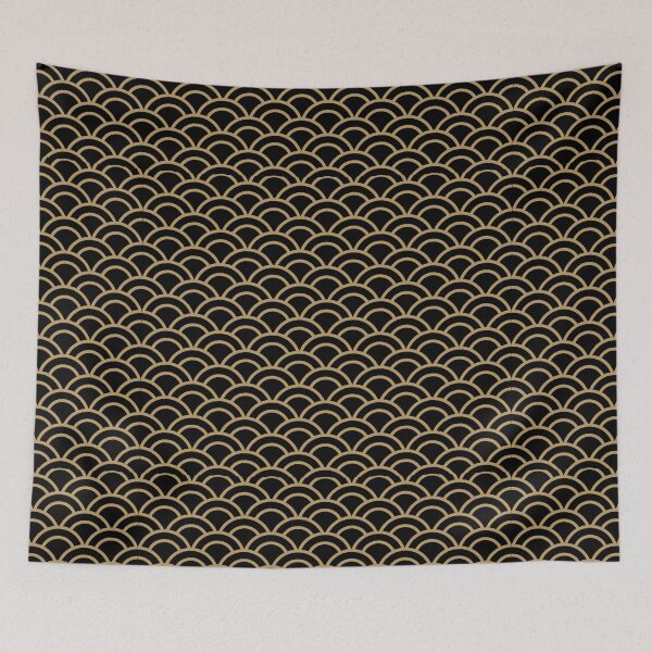 Item preview, Japan Goldie - Pattern Black and Gold designed and sold by thecooltable.