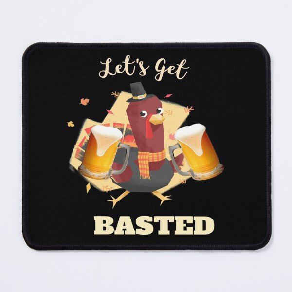 Item preview, Let's Get Basted Funny Beer Thanksgiving Turkey Gift designed and sold by Paula Helit.