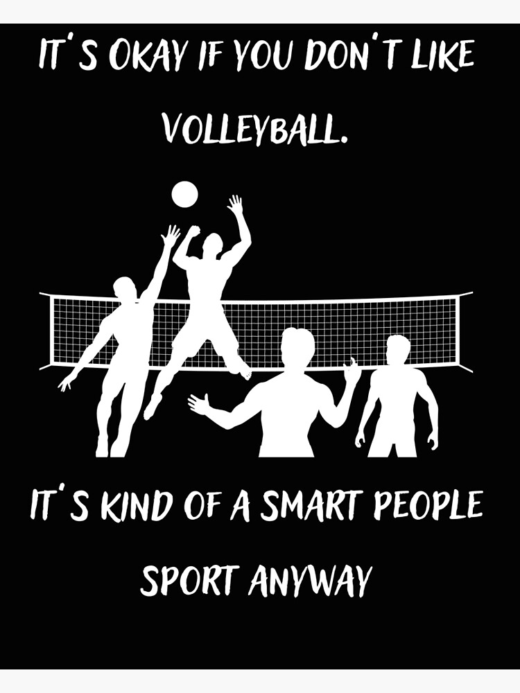 "Sarkastische VolleyballSprüche" Poster von Gintauteart Redbubble