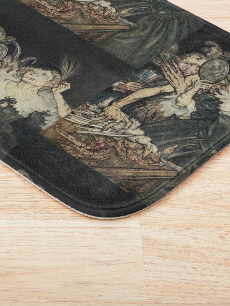 Thumbnail 3 of 6, Bath Mat, comus - Arthur Rackham designed and sold by Geekimpact.