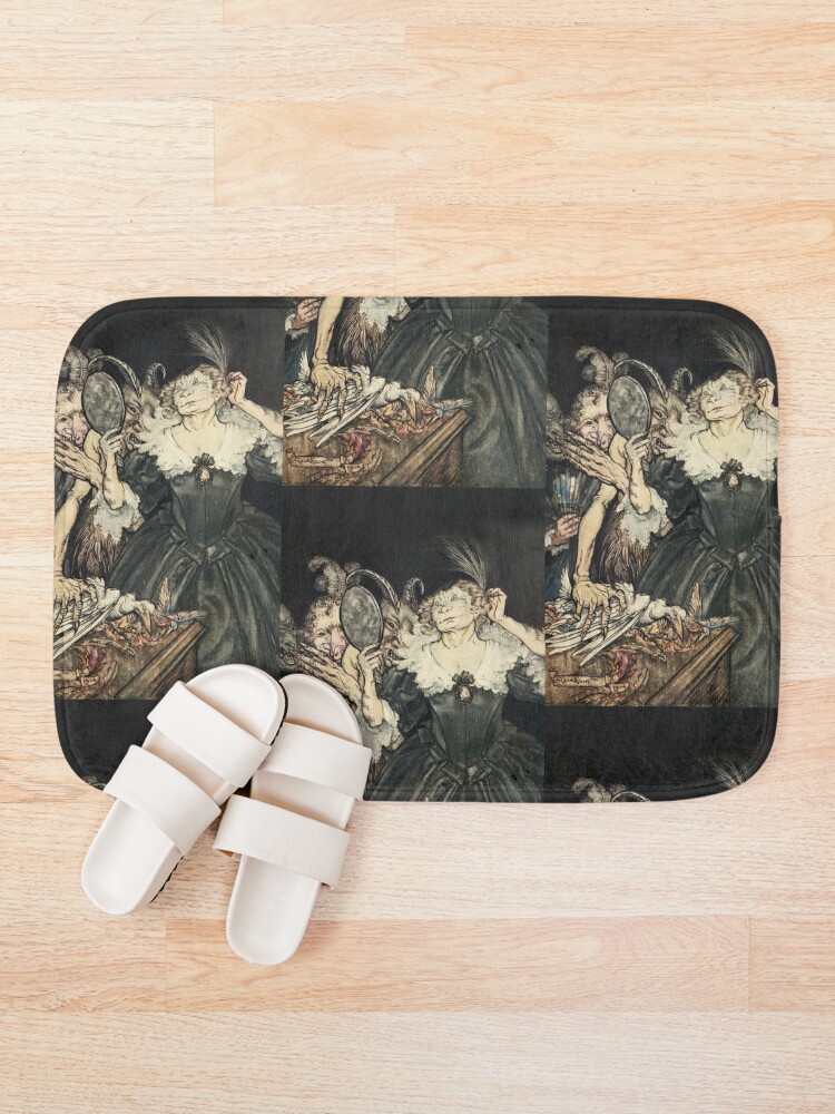 Thumbnail 1 of 6, Bath Mat, comus - Arthur Rackham designed and sold by Geekimpact.