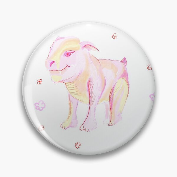Item preview, scribbled piggy and flowers designed and sold by Terkapio.
