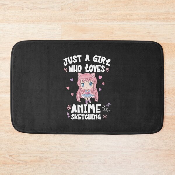 Item preview, Just a Girl who loves anime and sketching Cute Kawaii Chibi designed and sold by myrgomez.