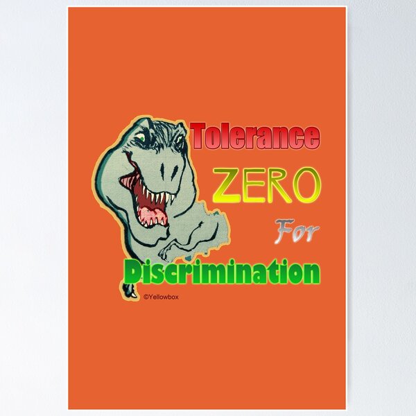 Item preview, Tolerance Zero for Discrimination - Yellowbox ink painting designed and sold by twyellowbox.