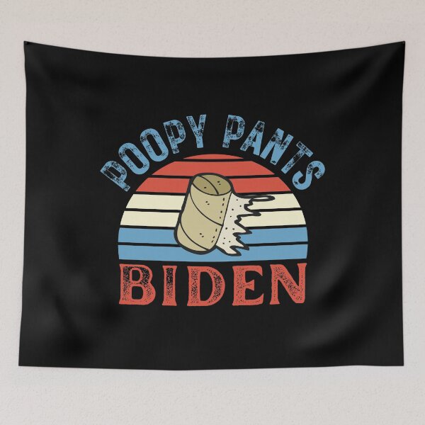 Item preview, Poopy Pants Biden - Vintage Sunset Political Funny Saying designed and sold by Vibbin4Life33.