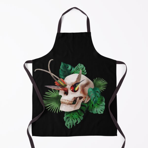 Item preview, Pirate skull tropical plants goth tiki exotic designed and sold by Francesco Carli.