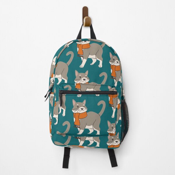 Item preview, Cozy Kitty Wearing Scarf, Cat Lover design designed and sold by Constant Readers.