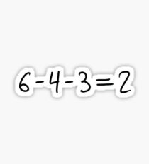 Double Play Equation - Dark Sticker
