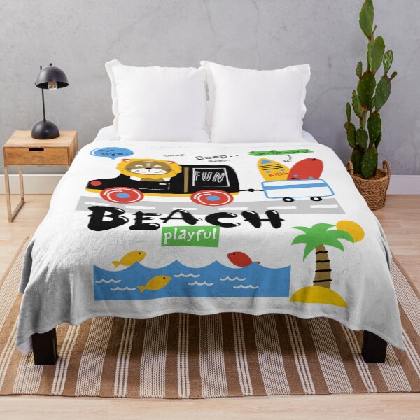 Item preview, Funny Animals Beach Car designed and sold by innazimovec.