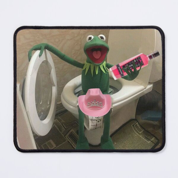 Item preview, Bad kermit party with pink whitney designed and sold by Alva-Creatur.