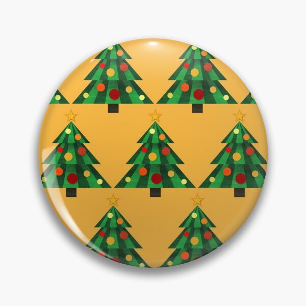 Item preview, Patrón de árbol de Navidad amarillo naranja designed and sold by Versatill.