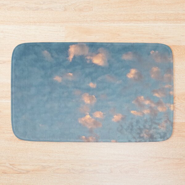 Item preview, Pastel Blue Burning Dreamy Sky with Scattered Burning Cotton Candy Clouds - Photography  designed and sold by By Roqia.