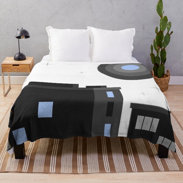 Item preview, Night cityscape, minimalist blue monochrome designed and sold by jean-nicolas.
