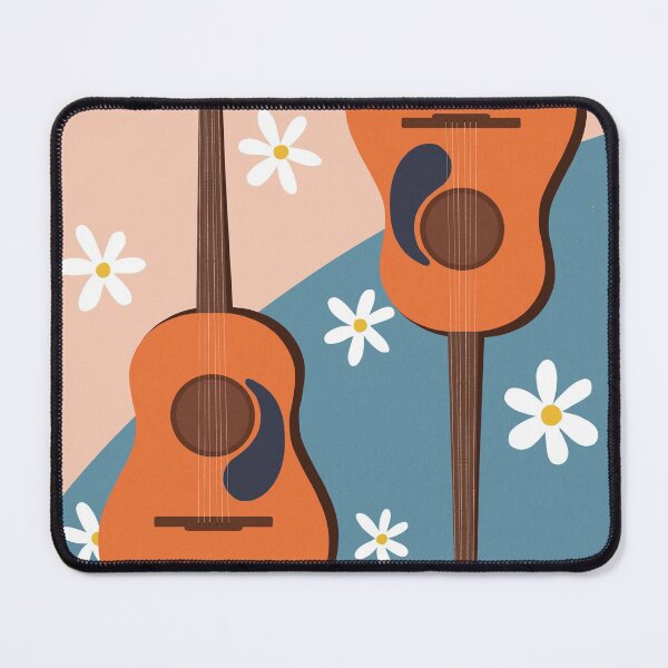 Artikelvorschau, Gitarren und Gänseblümchen entworfen und verkauft von ToEllaBloom.