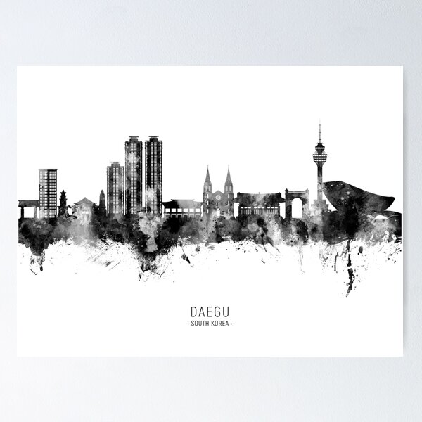 Item preview, Daegu Skyline South Korea designed and sold by ArtPrints.