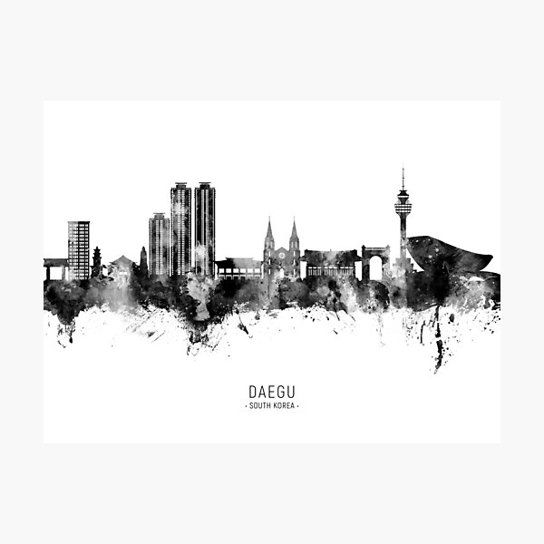 Item preview, Daegu Skyline South Korea designed and sold by ArtPrints.