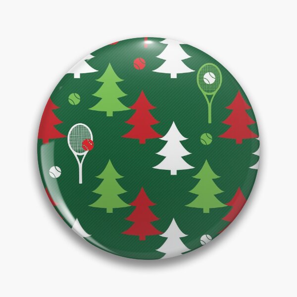 Item preview, Tennis Merry Christmas green, white and red pattern designed and sold by EvieWoj.