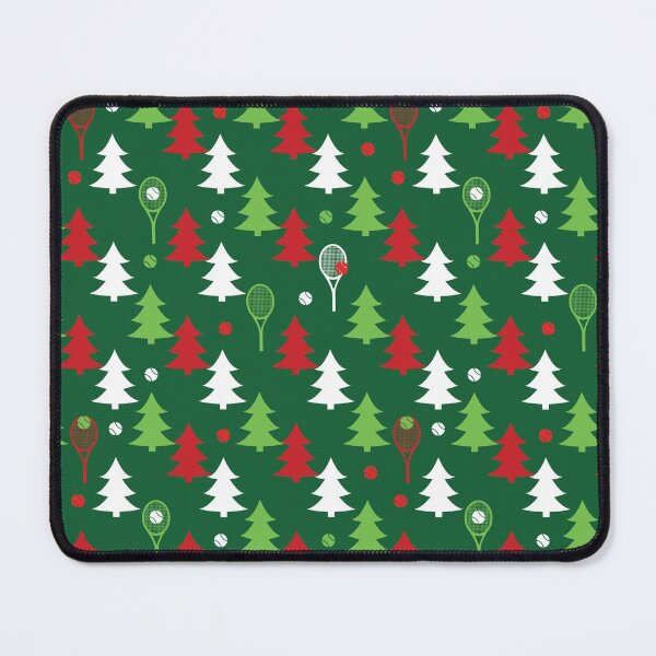 Item preview, Tennis Merry Christmas green, white and red pattern designed and sold by EvieWoj.