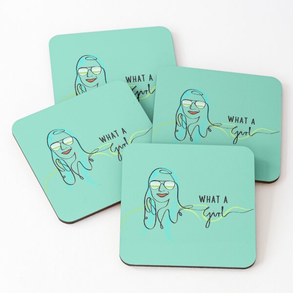Item preview, Young smiling girl #4b - (color & mint bg) designed and sold by ha11ok.