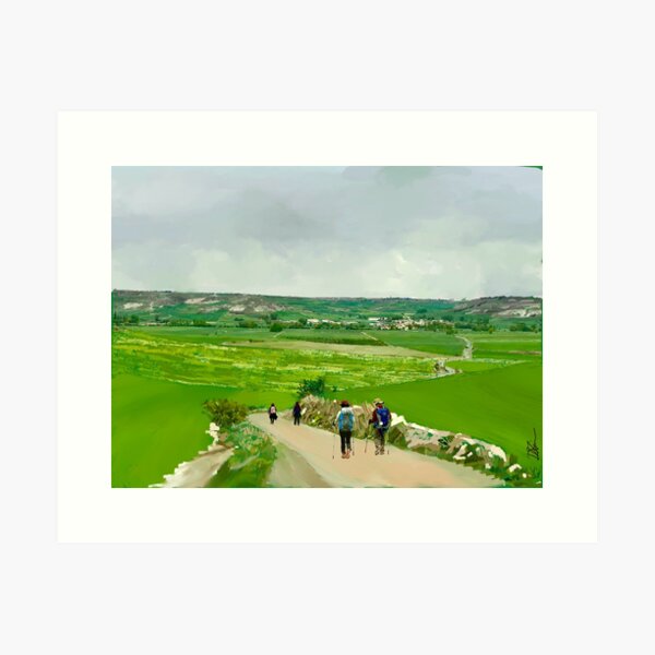 Iconic image from the Camino De Santiago Art Print