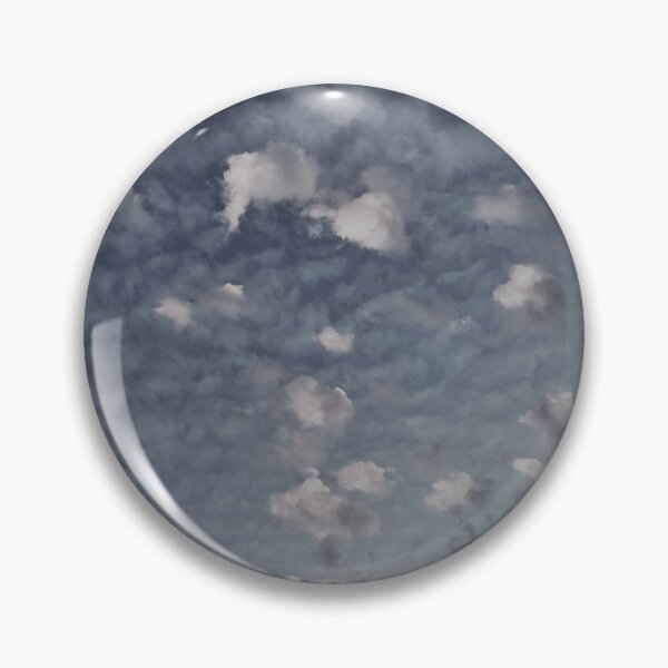 Item preview, White - Black - Gray Burning Dreamy Sky with Scattered Burning Cotton Candy Clouds - Photography  designed and sold by By Roqia.