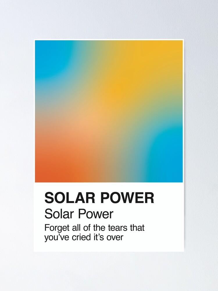 Solar Power Pantone Swatch Poster for Sale by Julia DeVincentis