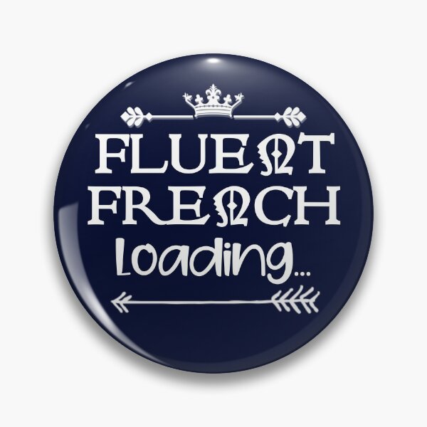 Item preview, Fluent French Loading... White Text Premium designed and sold by Design-Maniya.