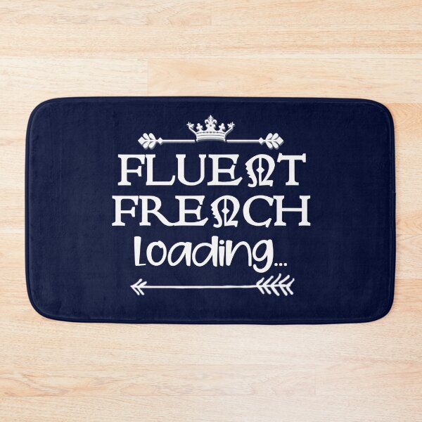 Item preview, Fluent French Loading... White Text Premium designed and sold by Design-Maniya.