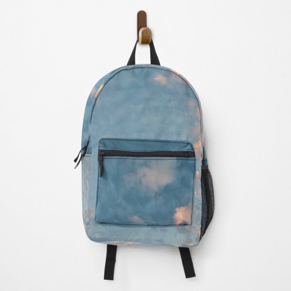 Item preview, Pastel Blue Burning Dreamy Sky with Scattered Burning Cotton Candy Clouds - Photography designed and sold by By Roqia.