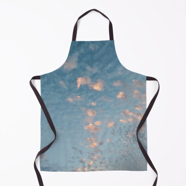Item preview, Pastel Blue Burning Dreamy Sky with Scattered Burning Cotton Candy Clouds - Photography designed and sold by By Roqia.
