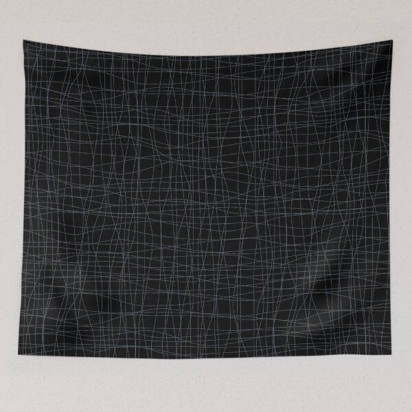Item preview, Black and Blue Abstract Mosaic Grid Pattern Pairs Valspar 2022 Color of the Year Mountain River 4005-6C - Colour Trends designed and sold by ColorOfTheYears.