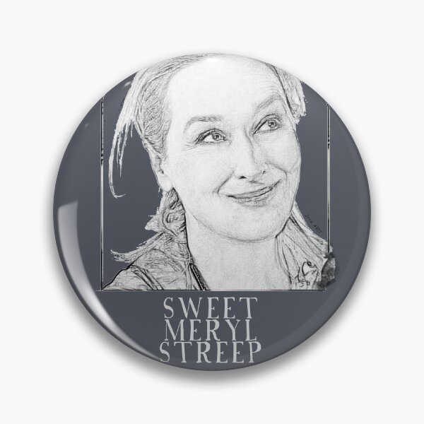 Aperçu de l'œuvre Sweet Meryl Streep encadrée, popart noir et blanc - numérique faite à la main par Iona Art Digital créée et vendue par IonaArtDigital.