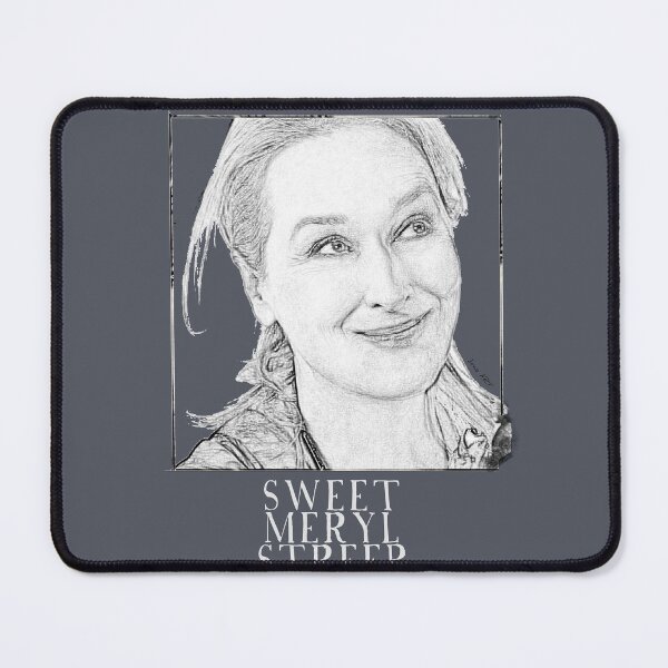 Item preview, Sweet Meryl Streep framed, popart black and white - digital handmade by Iona Art Digital designed and sold by IonaArtDigital.