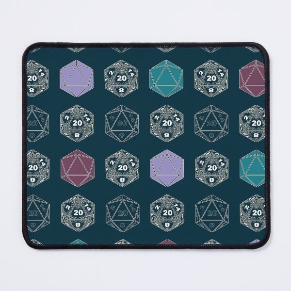 Item preview, Decorated d20s - dark and colorful designed and sold by BrandNameNerd.