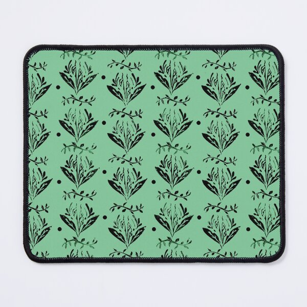 Item preview, Cala Lily stamp pattern - in green designed and sold by BrandNameNerd.