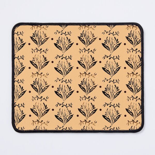 Item preview, Cala Lily stamp pattern - in orange designed and sold by BrandNameNerd.