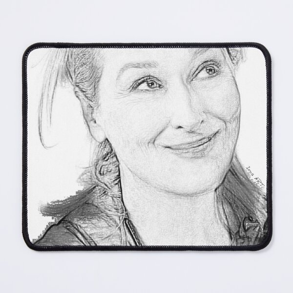 Item preview, Sweet Meryl Streep, popart black and white - digital handmade by Iona Art Digital designed and sold by IonaArtDigital.