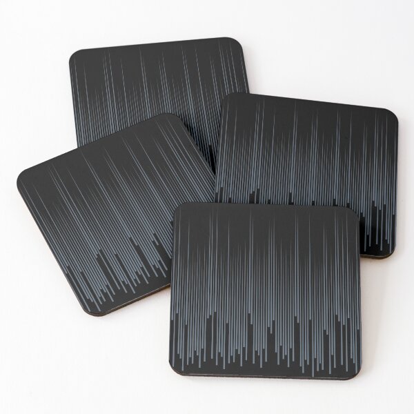 Aperçu de l'œuvre Black and Blue Vertical Stripes Line Art Pattern Pairs Valspar 2022 Color of the Year Mountain River 4005-6C - Colour Trends créée et vendue par ColorOfTheYears.