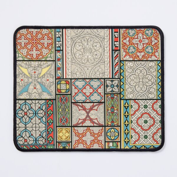 Item preview, Albert Racinet - Vintage Medieval Pattern - Stained Glass Windows  designed and sold by FrostMintStudio.