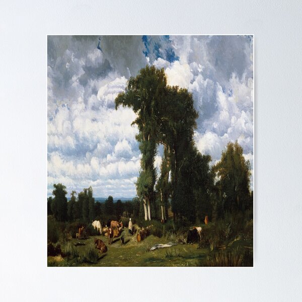 Item preview, Landscape with Cattle at Limousin-Jules Dupre designed and sold by LumiereSasha.