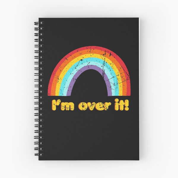 Item preview, I'm over it Rainbow Vintage 70s Vibes designed and sold by myrgomez.
