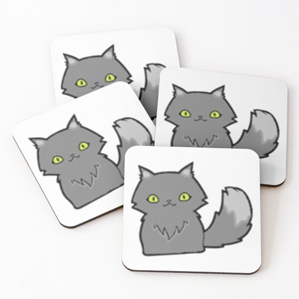 Item preview, Grey Cat in Blue   designed and sold by CharlieParke.