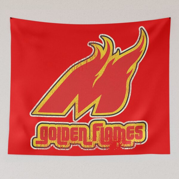 Item preview, MONCTON GOLDEN FLAMES Retro Defunct Ice Hockey designed and sold by ourkid.