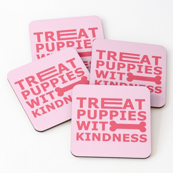 Item preview, Treat Puppies With Kindness Pink designed and sold by Rnaart.
